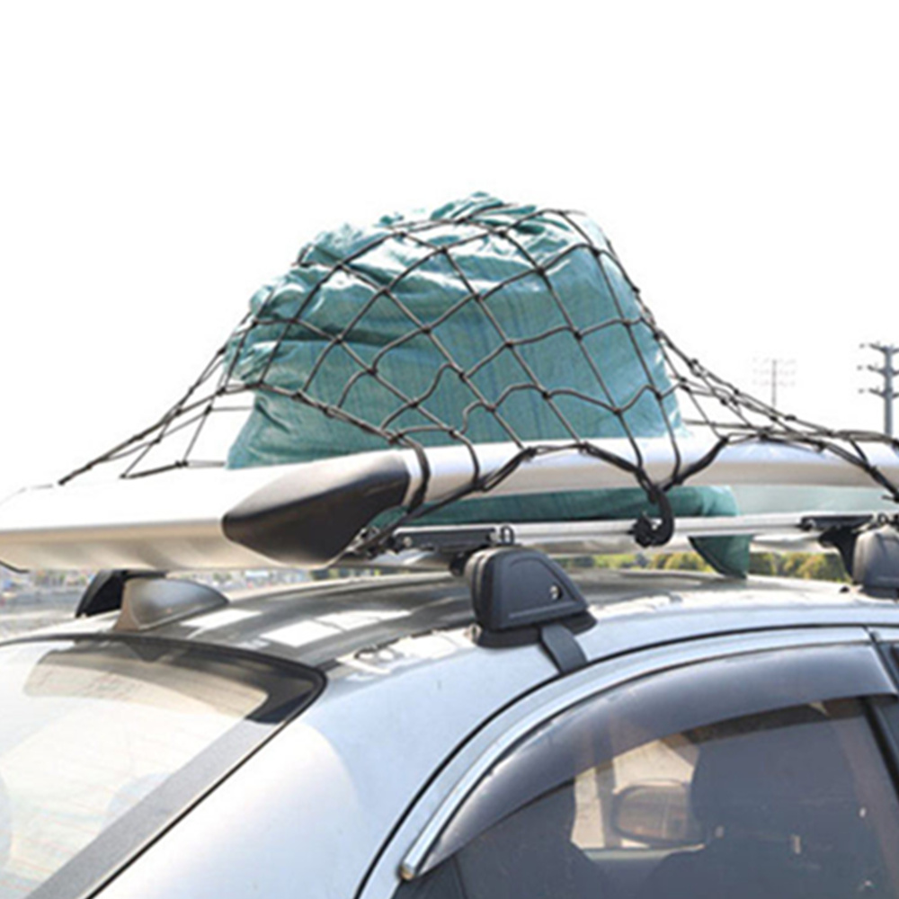 ALWAYSME-Red de carga extragrande Universal, 120x90CM, 10 ganchos ajustables y red ajustada para cama de coche y camión, Red de amarre de techo automático
