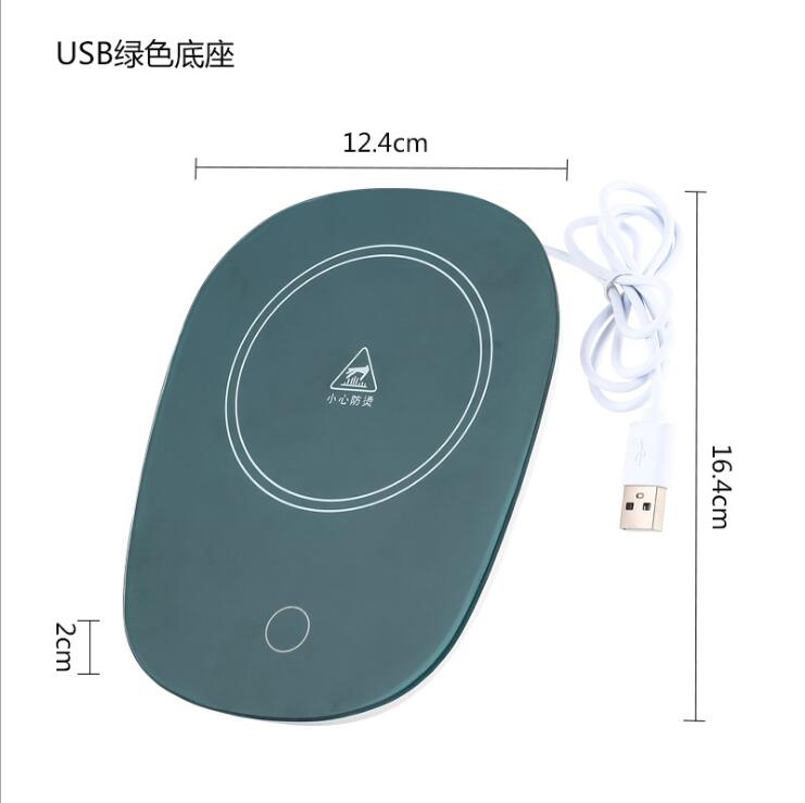 ZK30 Coffee Mug Cup Warmer for Home Office Milk Tea Water Heating Pad Plate Milk Coffee Cup Warmer Auto-off: plum