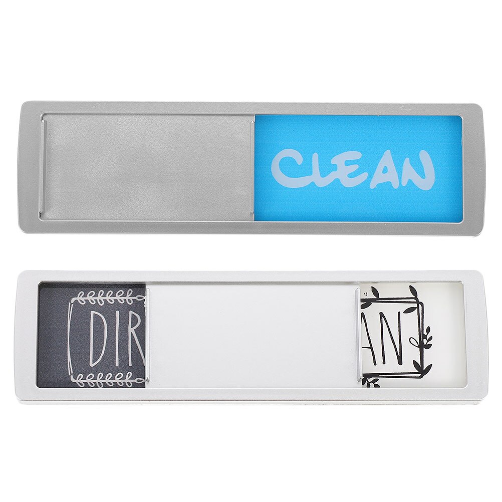 2 Sets Dishwasher Clean Magnet Sign Sliding Magnet Sign Dirty Clean Magnetic Sign