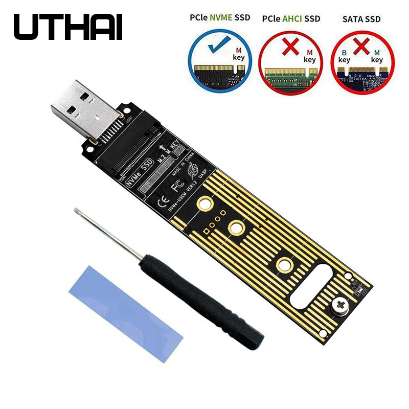 Xiwai M.2 NVMe SSD M.2 NGFF to SATA SSD Adapter USB 3.0 to M2 M key