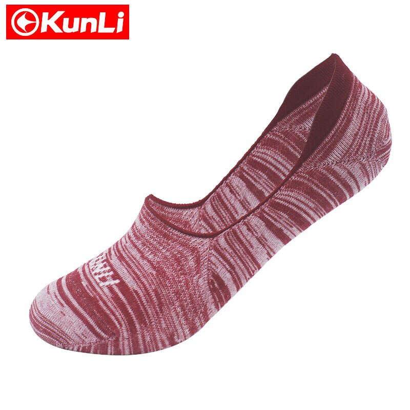 KUNLI markowe skarpetki skarpety sportowe badminton tenisowe kapcie skarpetki szybkie suche oddychające ciepłe pochłaniają garnek antybakteryjne na 4 sezon: czerwony