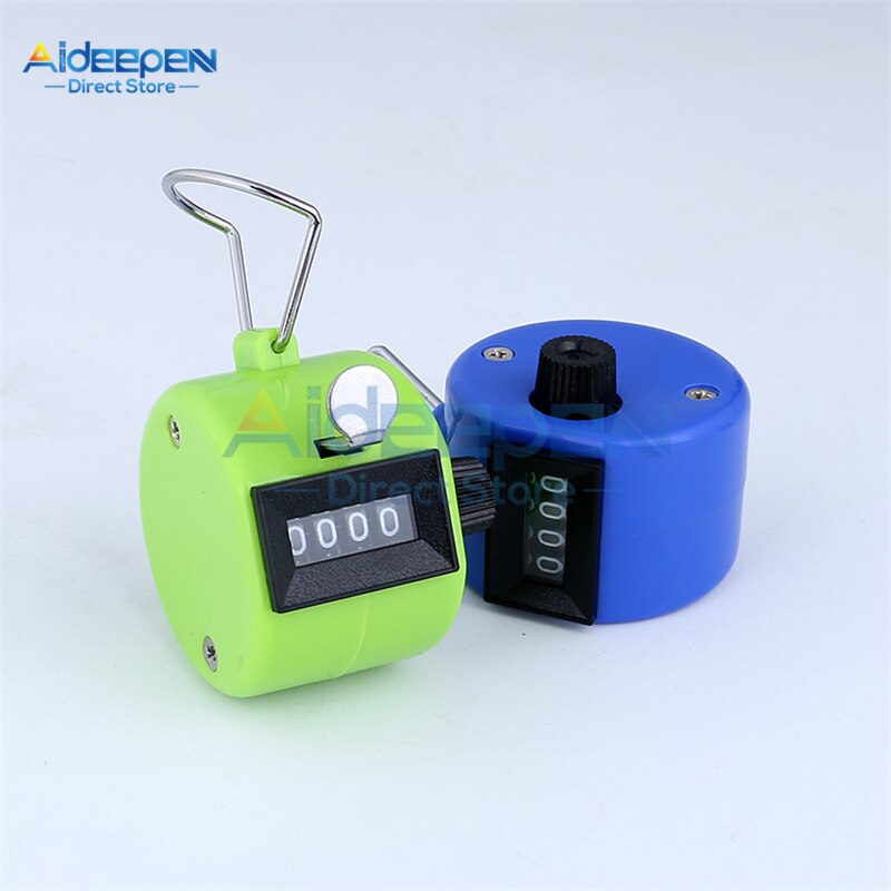 Hand-held Mechanische 4 Digit Teller Plastic/Metalen Tally Counter Palm Clicker Nummer Tellen Voor Data Statistieken Cargo opruimen