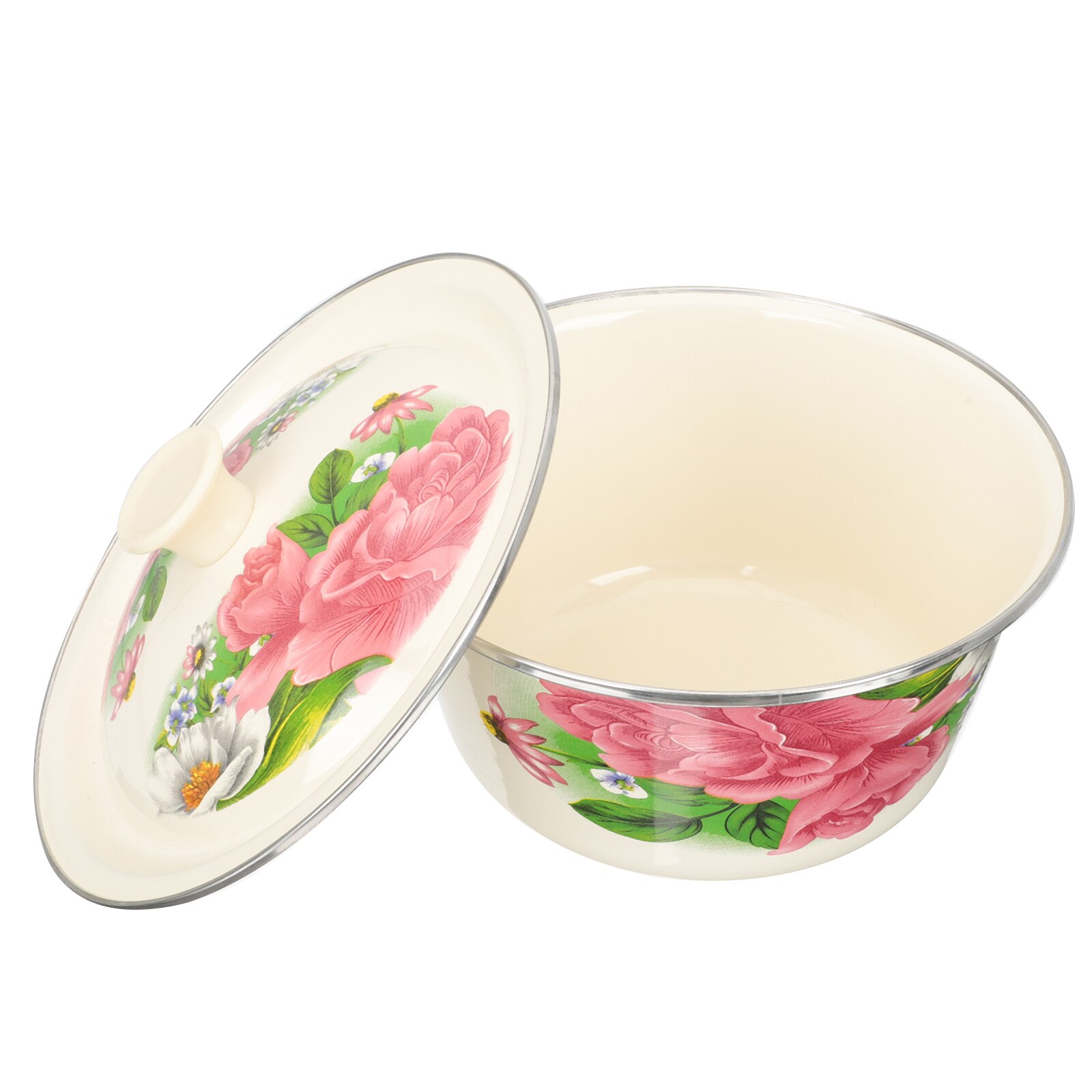 Highlander Deluxe Geëmailleerde Kom – 15,5 Cm Diameter – Met Versterkte Rand – Voor Camping Of Keuken