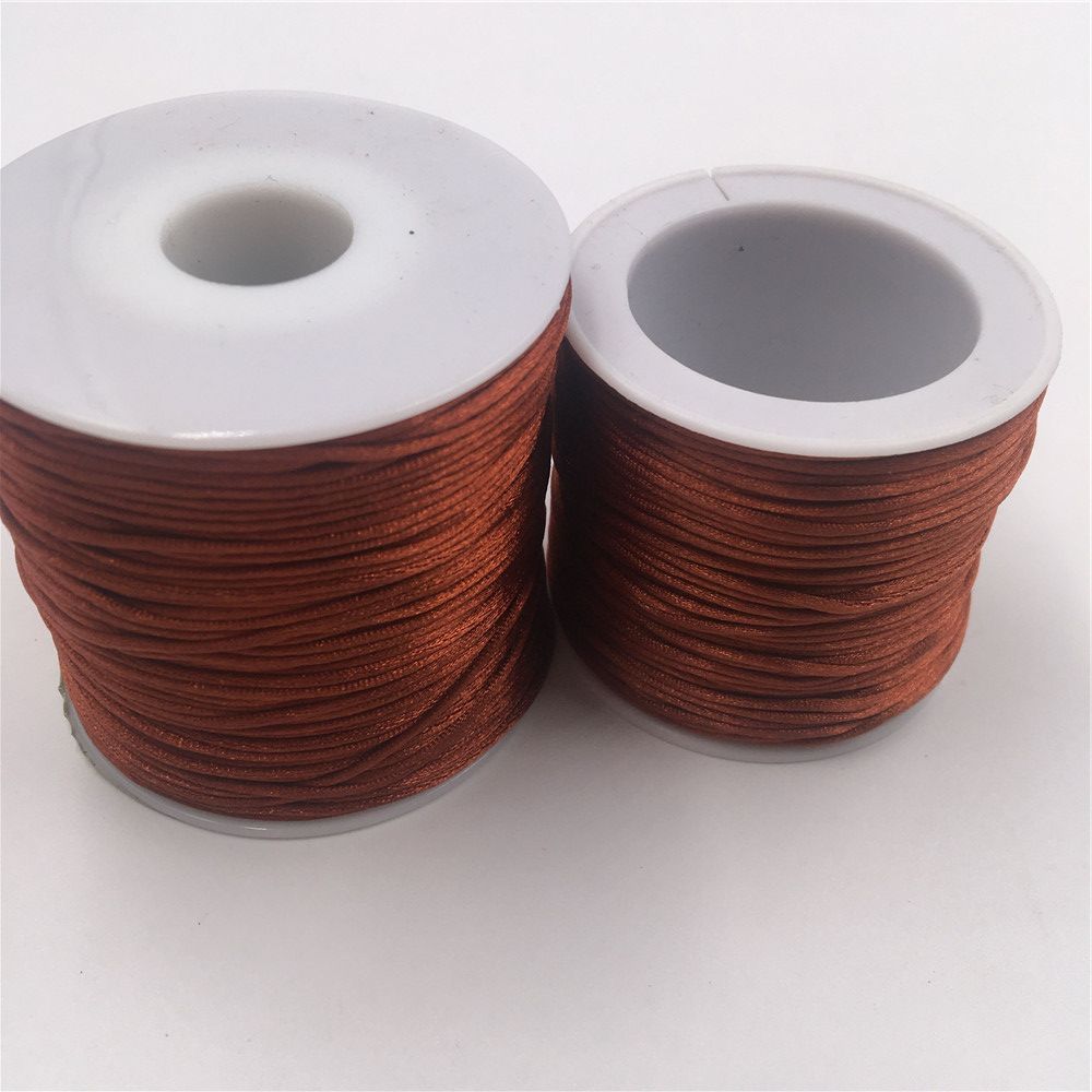 1MM Red Coffee Macrame Cord Strong Braided Silk Satin Nylon Rope DIY Making Findings Beading Thread Wire