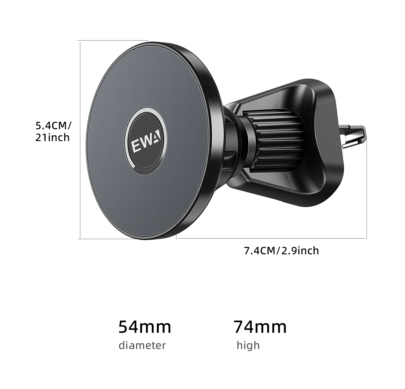 Ewa Magnetische Auto Mount Compatibel Met Iphone 14/12/13/ Pro/12 Max/12 Mini/Magsafe Case Sterke Magneet Air Vent Telefoon Houder