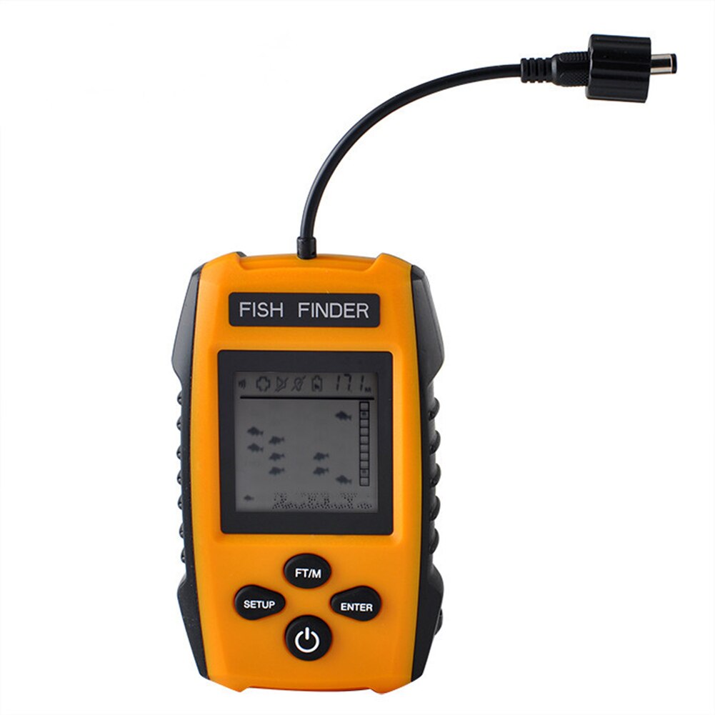 100m rivierdetectietransducers voor buiten, draagbare boot, fishfinder, kajak, sonar, dieptesensor, meeralarm, tools, lcd-scherm, handheld