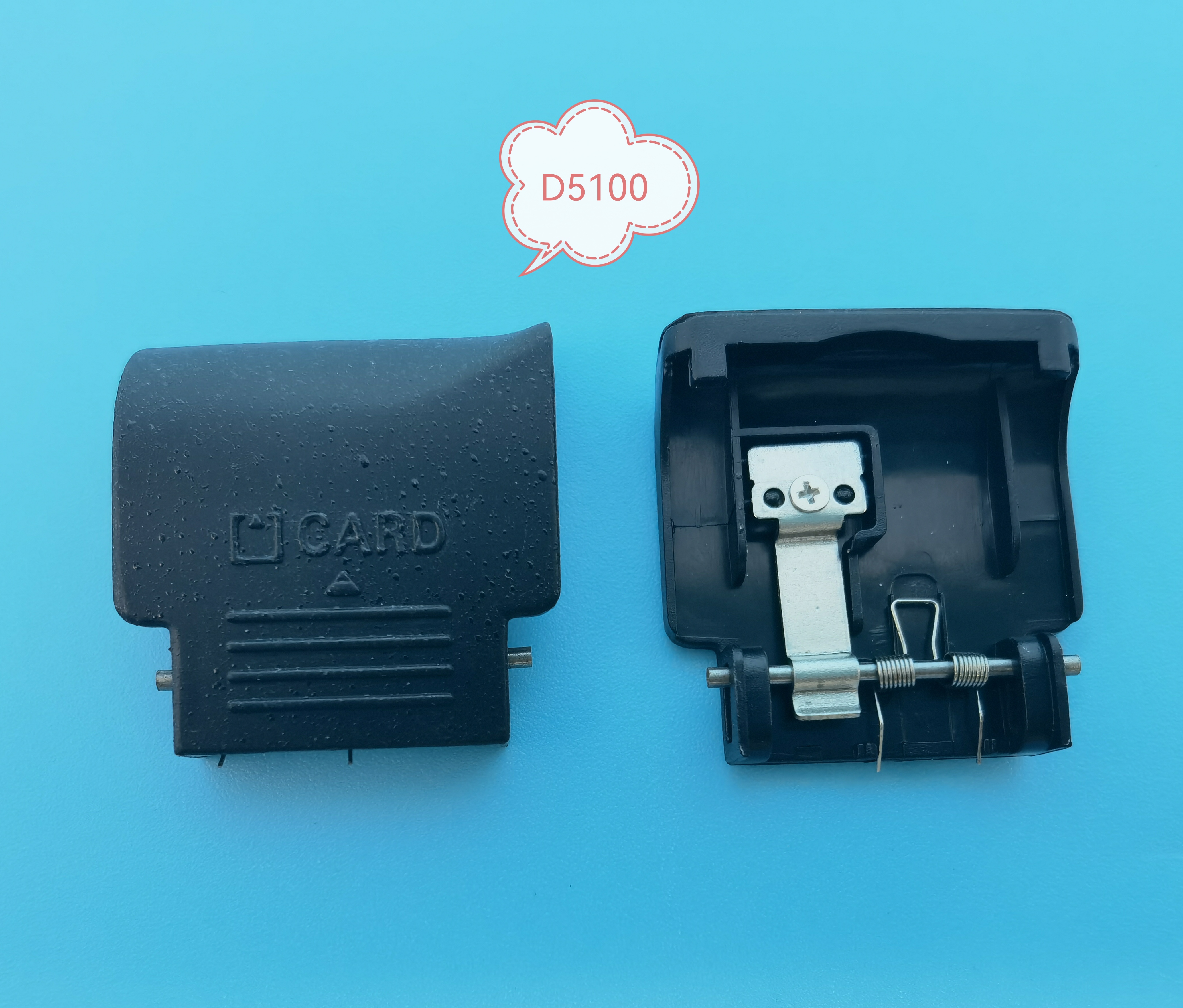 Piezas de reparación oem para Nikon D3200, D40X, D40, D60, D5200, D3000, D3100, D5100, cubierta de puerta de tarjeta de memoria SD, 1 pieza, nuevas
