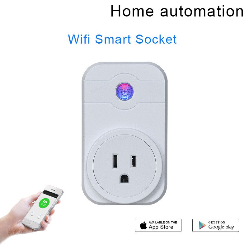 SW1 10A Wifi Wireless Switch US plug socket english home Automation Remote Control support iPhone Android Smartphones APP