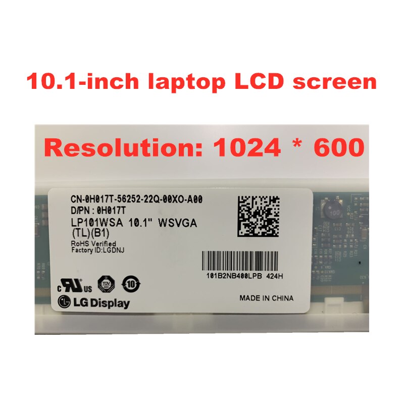 10.1-inch laptop LCD screen LP101WSA TLB1 M101NWT2 R1 B101AW03 LTN101NT02 LTN101NT06 N101L6-L02 10 "matrix panel