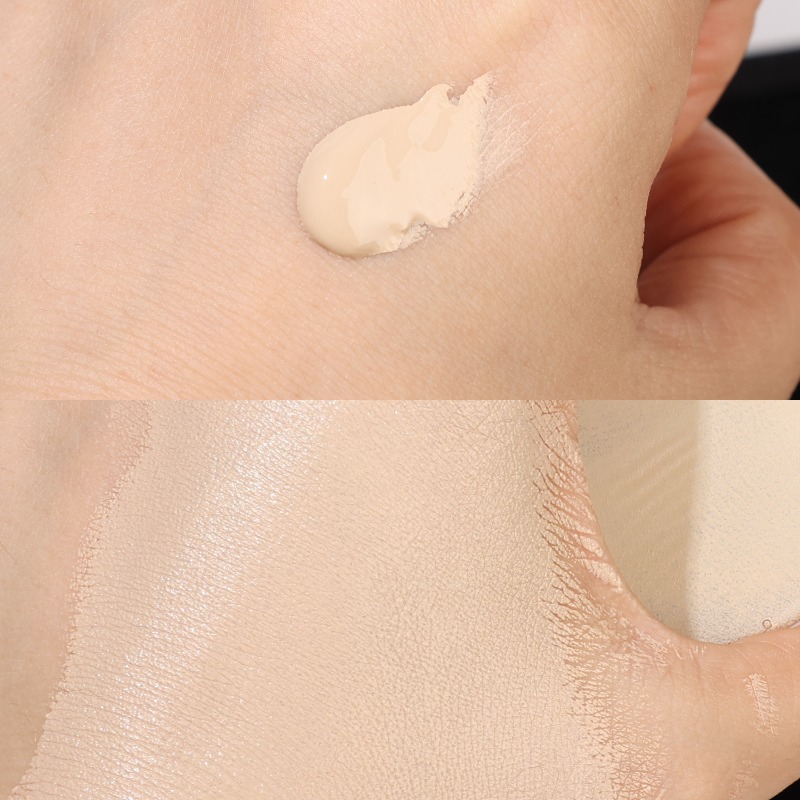Esponja de maquillaje antiadherente para polvo de silicona, suave, transparente, fácil de limpiar, forma redonda en forma de lágrima para una aplicación suave, lavable