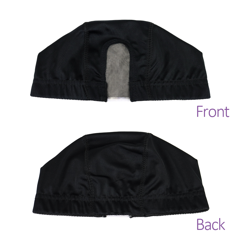 1 Pc Black Dome Cornrow Wig Caps Easier Sew In Hair Stretchable Weaving Cap Elastic Nylon Breathable Mesh Net hairnet