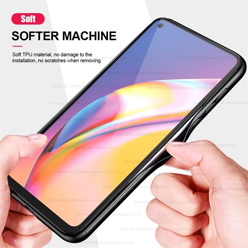 Lederen Textuur Magnetische Autohouder Silicon Bumper Shockproof Coque Cover Voor Oppo Reno5 Licht Reno 5 Lite 5 Lite case Cover