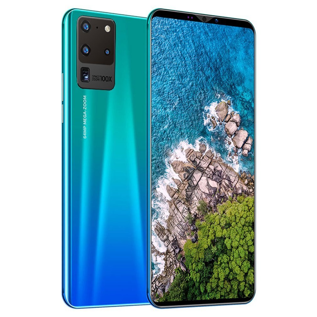 Teléfono Inteligente Android 5,8 "Pantalla Completa" teléfono móvil con doble SIM 512M + 4G Quad Core 3G teléfonos celulares S20 Mini: US blue