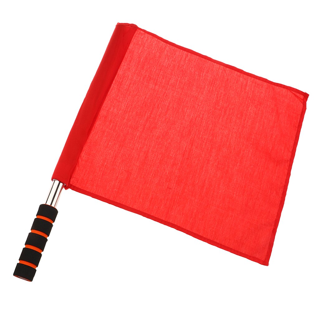 MagiDeal professionioanl 1Pc bandiera palmare atletica bandiera arbitro in acciaio inossidabile bandiera segnale pista e campo 4 colori scegli