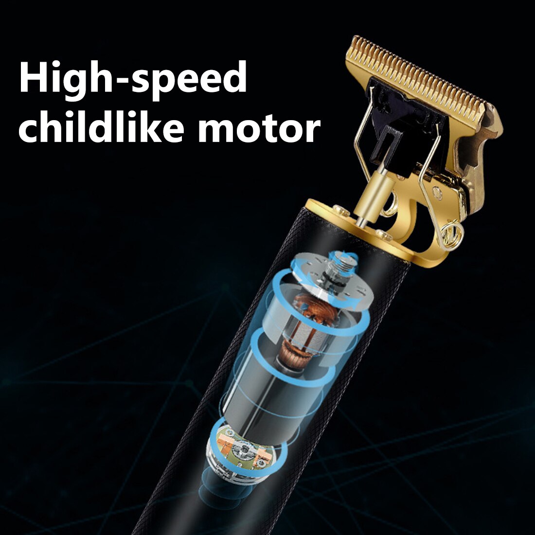 T9 Hair Clipper Electric Hair Trimmer 0mm Baldheaded Cutter Beard Shaving Precision Finishing Hair Cutting Machine