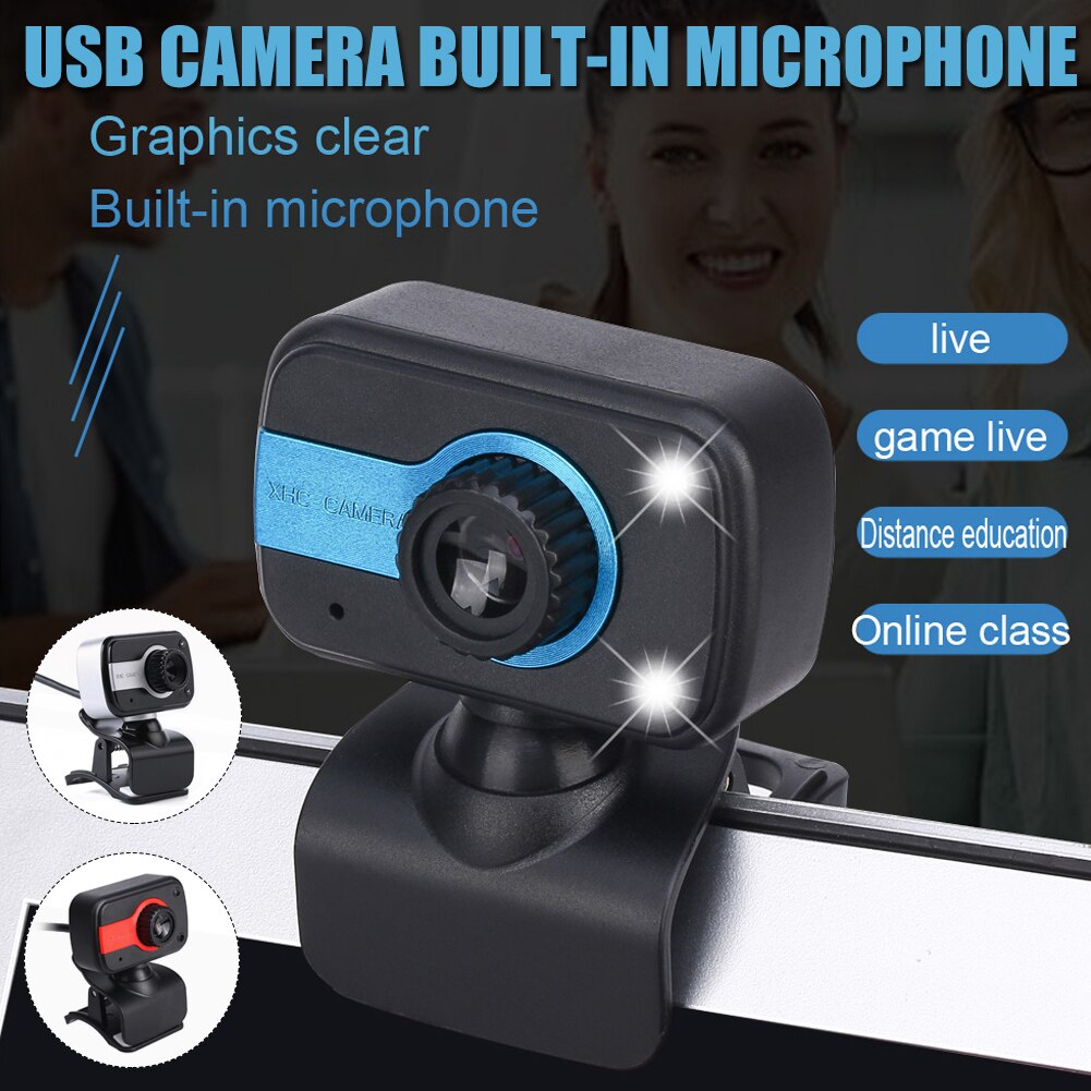 Hd-verkkokamera usb-tietokone web-kamera tietokoneeseen kannettavaan tietokoneeseen pöytäkoneen videokamera mikrofoniliittimillä dag-shipin
