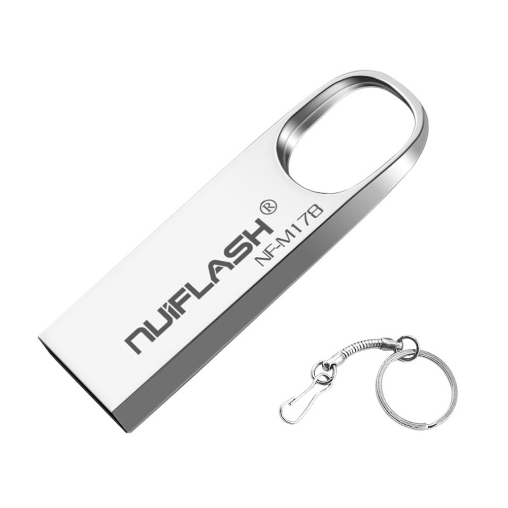 USB Flash Drive 4/8/16/32/64GB High Speed USB Flash Drive U Disk memory Stick Pen met Sleutelhanger: 4GB / Zilver