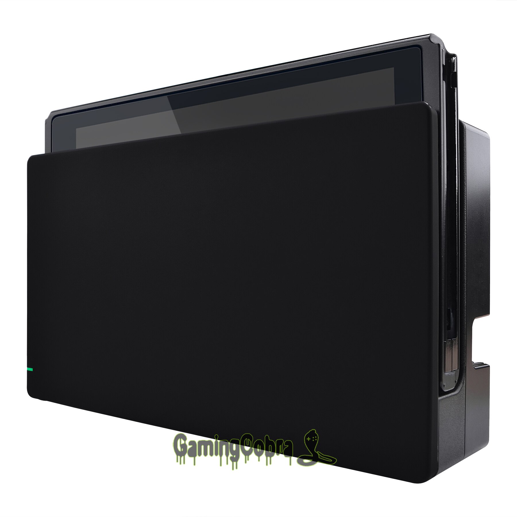 Custom Soft Touch Black Faceplate DIY Replacement Housing Shell for Nintendo Switch Dock