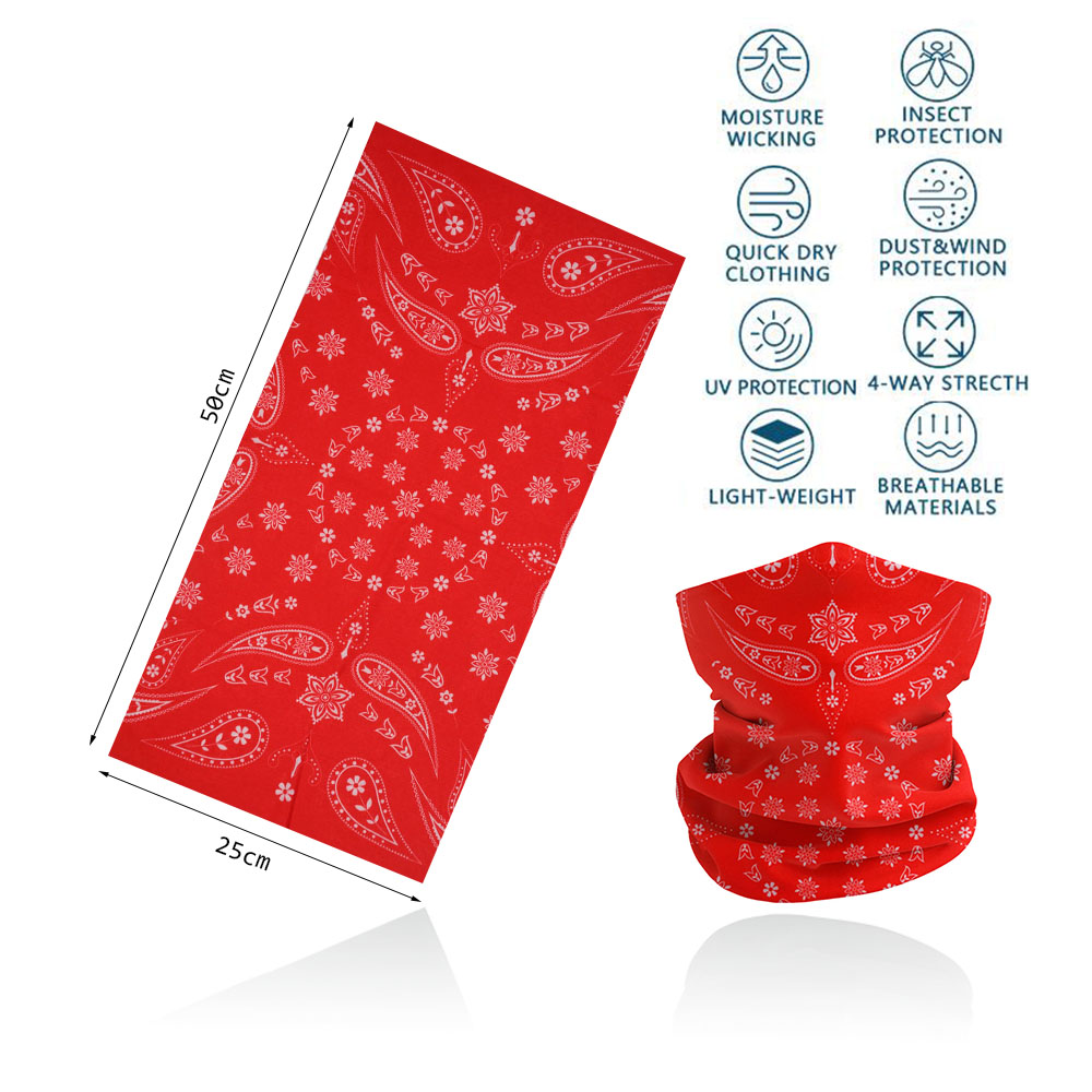Colorful Paisley Neck Gaiter for Women Men Art Printed Windproof Riding Hiking Face Bandanas Headband Seamless Balaclava Scarf: Lavender