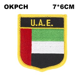 Vlag Patch Jas Denim Kleding Patches Borduren Ijzer Op Land Vlag Badge Rugzak Vlag Badges: PT0006-S