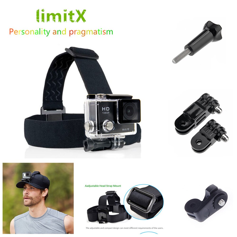 LimitX correa de cabeza banda de montaje para Garmin Virb 360 X Ultra 30 Kodak PIXPRO 4KVR360 SP360 4K Olympus Tough TG-Tracker
