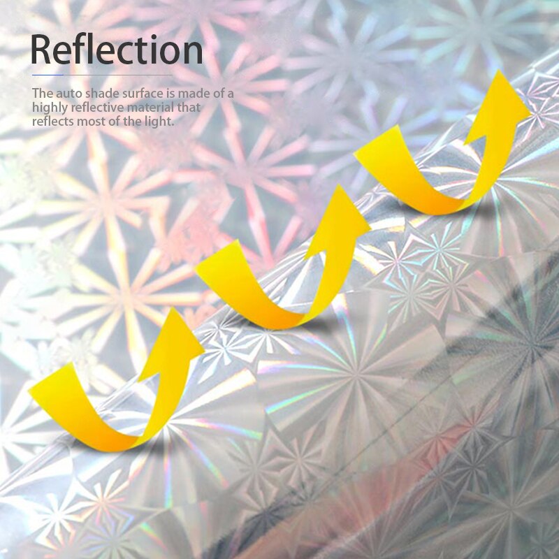 1Pc PVC Universal Car Front Windshield Retractable Sun Shade Heat Insulation Curtain Retractable Cover Sun-proof Block