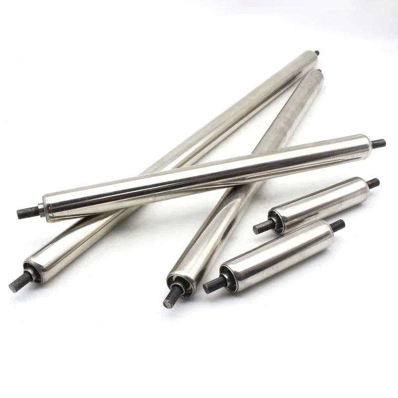 Dia 25mm Roller Conveyors Galvanized/201 Stainless Steel Total Length 100 200 250 300 350 400 450 500 550 600 700 800 900 1000mm