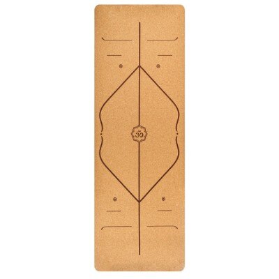 Tpe verbreedt yogamat 183cm*68cm kurk yogamat comfortabele antislip pilatesmat draagbare buiten oefenmat 5mm dik: Stijl 4