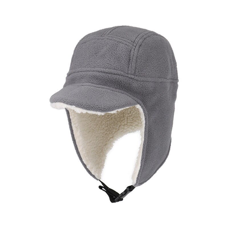 Gorro polar forrado de Sherpa para hombre y mujer, gorro de esquí cálido con solapas grandes, a prueba de viento, para montañismo, novedad de
