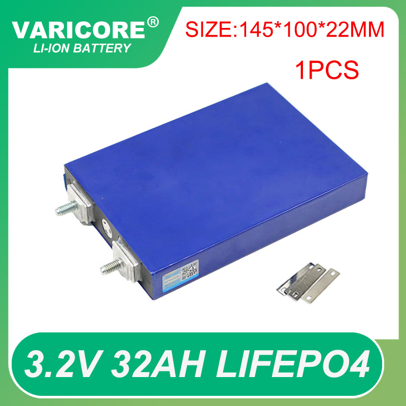 1 pz 3.2 V 32ah Lifepo4 Batterie 4S 12.8 V 30ah 3C 5C Al Litio Ferro Fosfato Batteria Solare Moto veicolo elettrico: Default Title