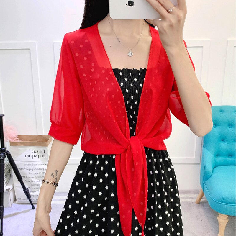Bolero de encaje blanco y rojo para mujer, vestido de abierto, capa, encogimiento de hombros, cárdigan de gasa, chaqueta de boda, chales nupciales