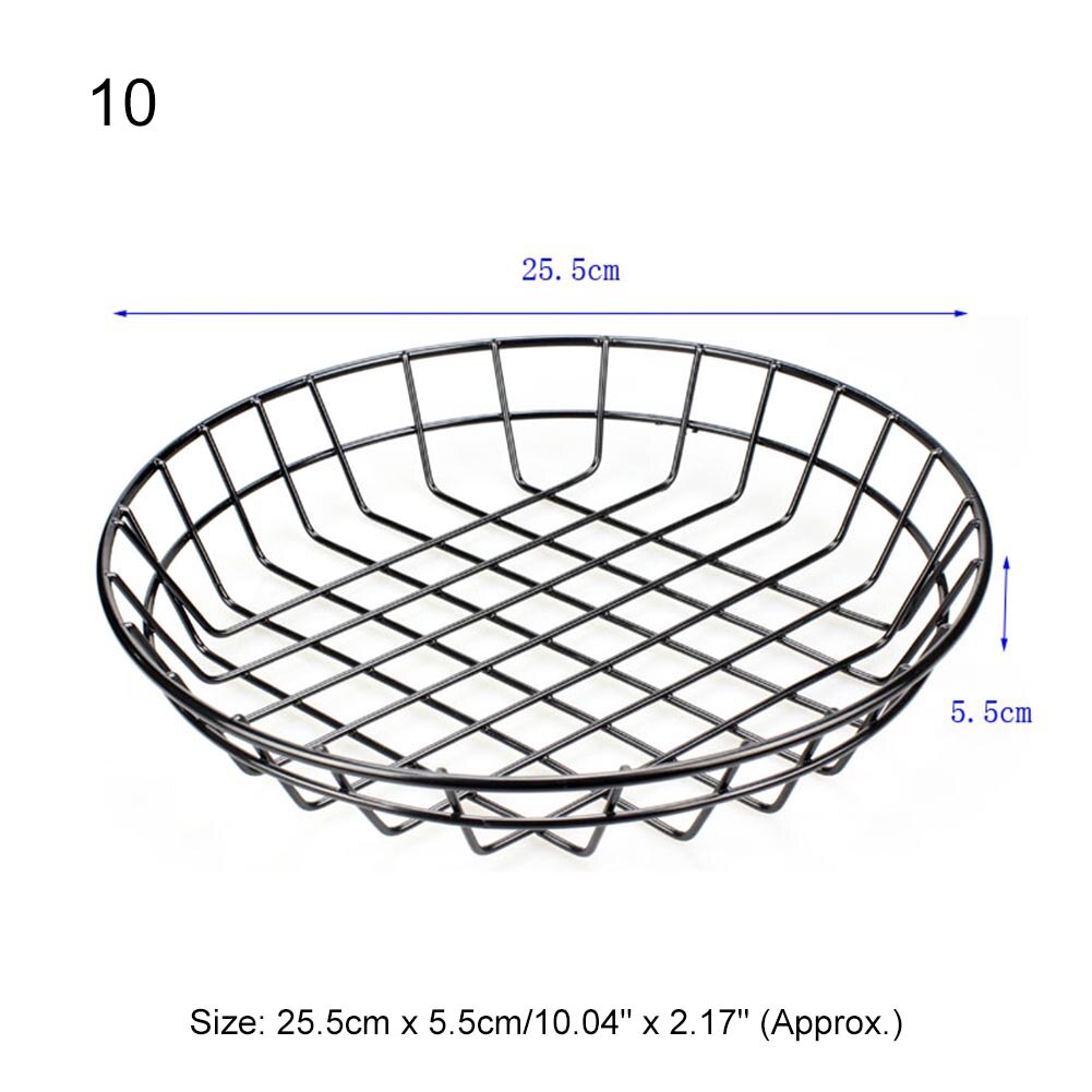 French Fries Basket Stainless Steel Food Storage Rack Snack Icing French Fry Containers Tin Pails Wedding Birthday Party Favors: 10