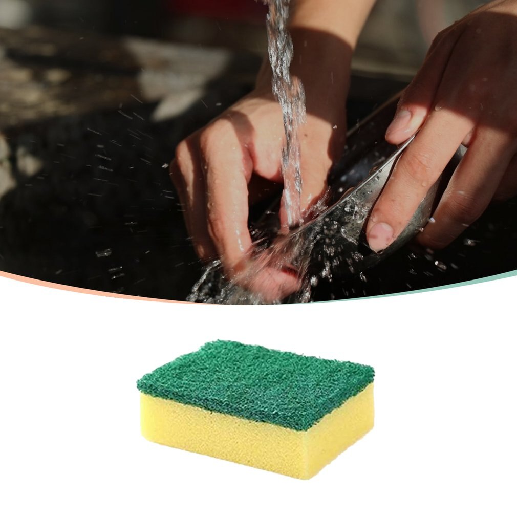 10 stuks reinigingsdoekjes, spons met hoge dichtheid, afwasmiddel en schoonmaakmiddel voor thuis, sterke waterabsorptie, dubbele werking