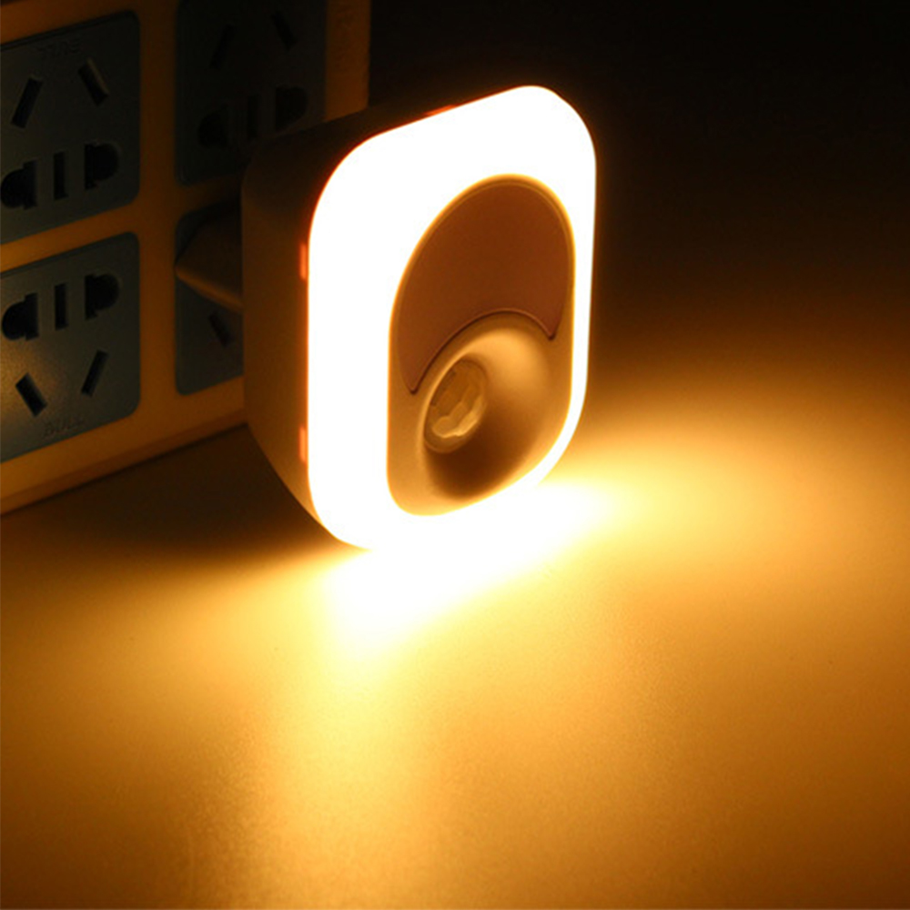 LED Nachtlampje met Motion Sensor PIR Human Infrarood Activated Licht Sensor Muur Emergency Lamp Plug-in wandlamp voor Slaapkamer