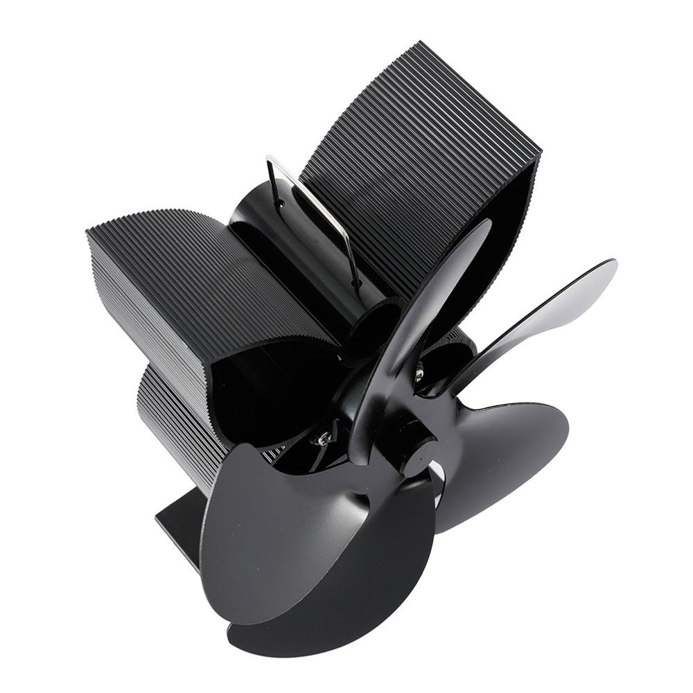 5 Blades Haard Warmte Aangedreven Kachel Fan Thermodynamische Self-Powered Rustig Thuis Haard Ventilator Efficiënte Warmteverdeling