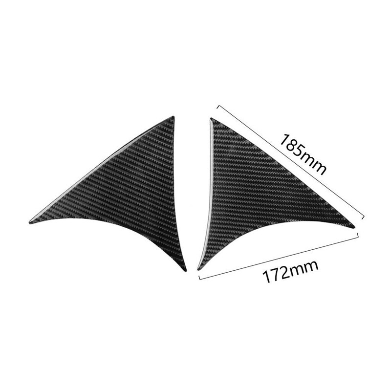 2Pcs Carbon Fiber Rear Window Spoiler Wing Trim fo... – Grandado