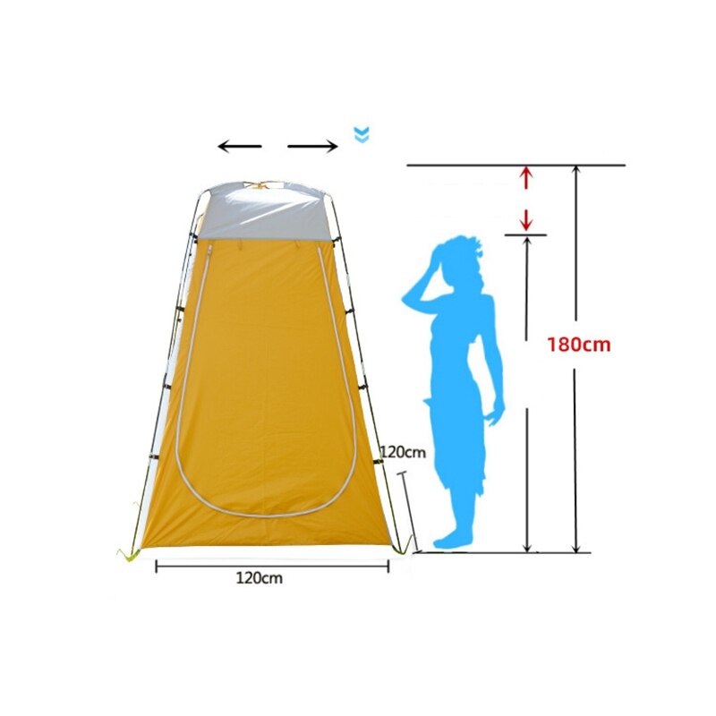Tente de douche extérieure Portable salle de bain tente de Camping abri plage intimité tente pour Camping en plein air vélo randonnée