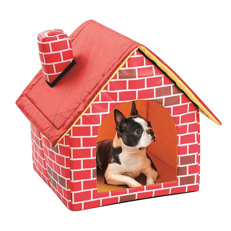Cama de perro plegable portátil, caseta de Chihuahua, Yorkie, cama de Gato para perros pequeños/gatos, manta para cachorro: Red