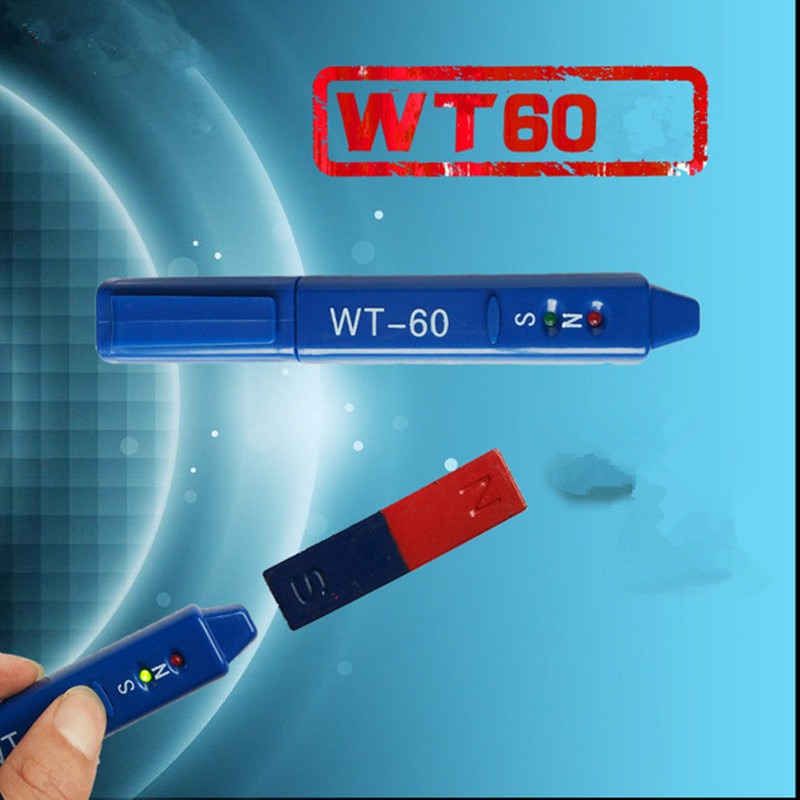 Wt -60 strålingsdosimeter gauss meter magnetisk detekteringspen  wt60 bestemmelsesmagneter ns klasse måling nord syd detetor