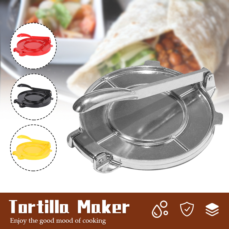 20CM Aluminum Alloy Tortilla Press Maker Foldable Home Kitchen Flour Corn Baking Press Maker DIY Pie Tools Kitchen Accessories