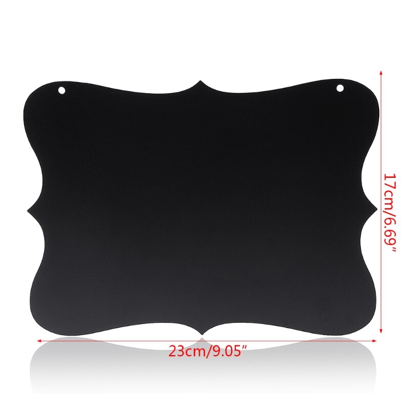 Rectangle Hanging Wood Blackboard Double Sided Erasable Chalkboard Message Board