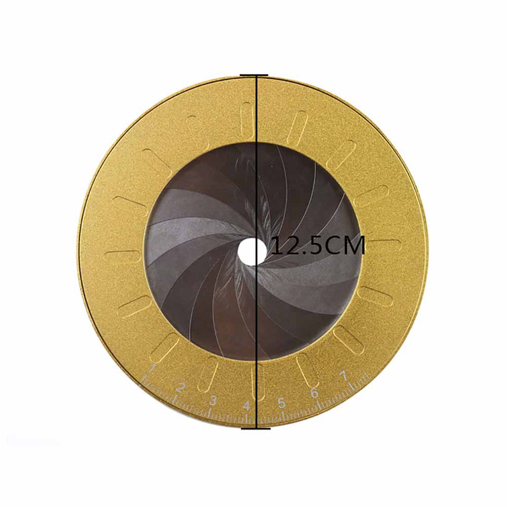 Precision Math Measuring Ruler Stainless Steel Round Adjustable Size DIY Drawing Circle Tool Work Learning Rotating Stationery