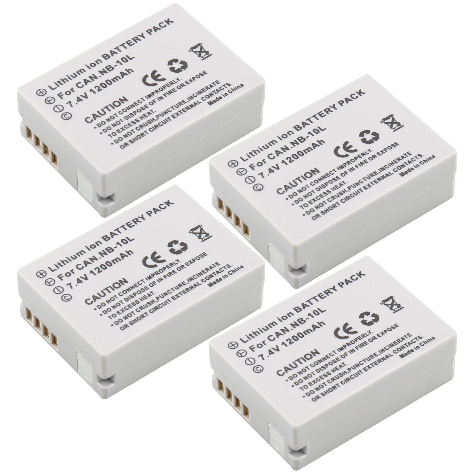 NB-10L Vervangende Batterij en USB Dual Charger voor Canon SX40 HS SX40HS SX50 PowerShot SX40 HS SX50 HS SX60 HS