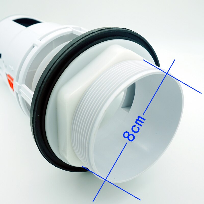 3inch(8cm) big diameter outlet drain Toilet tank fittings valve Dual-flush toilet valve Suitable for Split Toilet