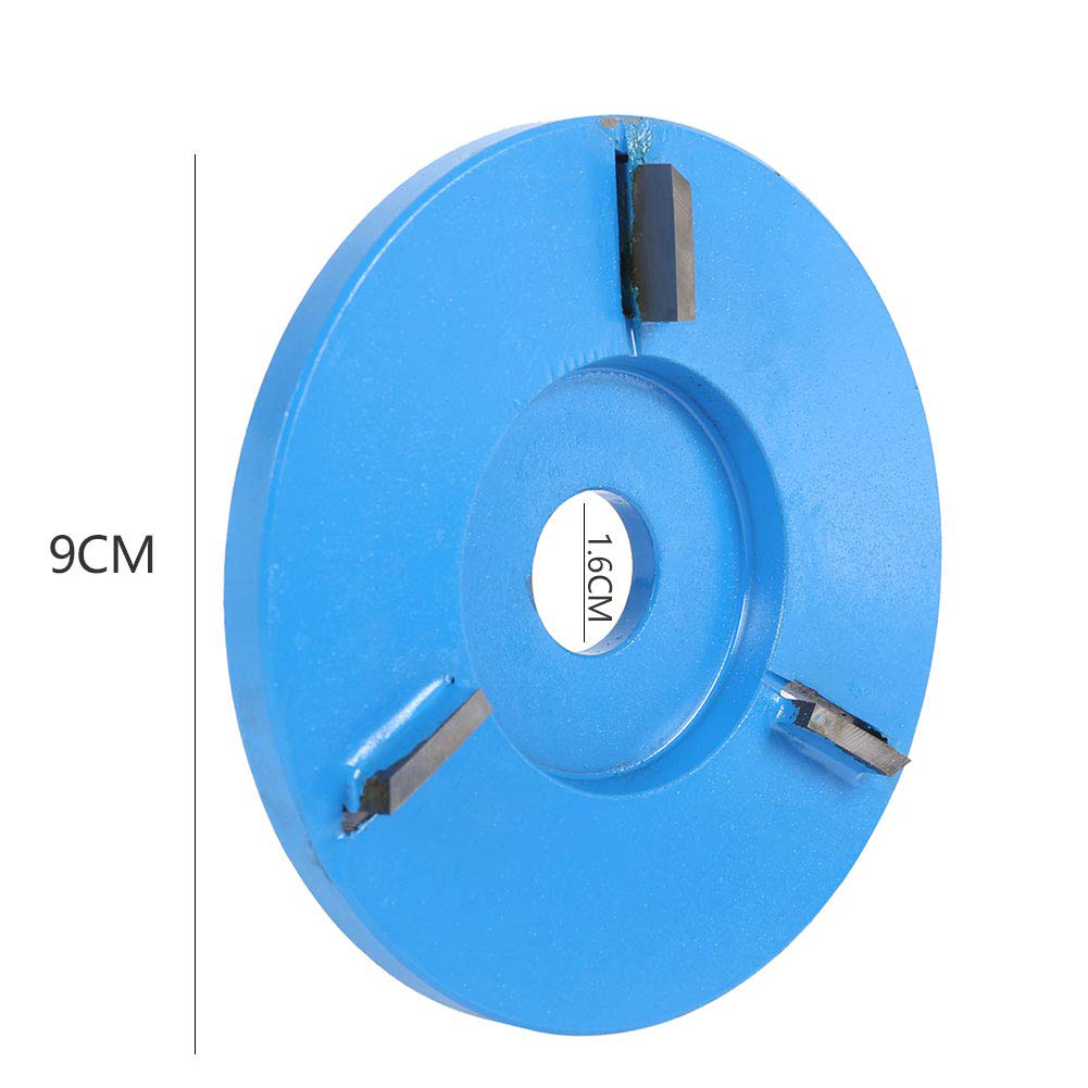 16mm Alésage Fraise 3 Lames Bois Façonnage Disque Puissance Bois Disque À Découper L&#39;ouverture Meuleuse D&#39;angle Fixation Outils de Menuiserie