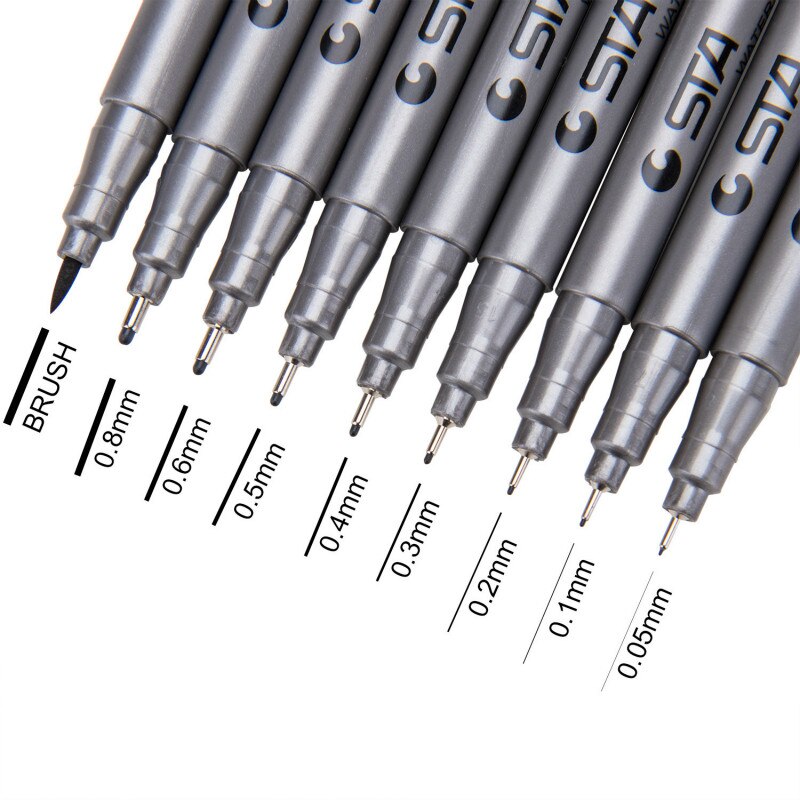 1Pcs Calligraphy Pen Hand Lettering Pens Brush Refill Lettering Pens Markers for Writing Drawing Black Ink Pens Art Marker