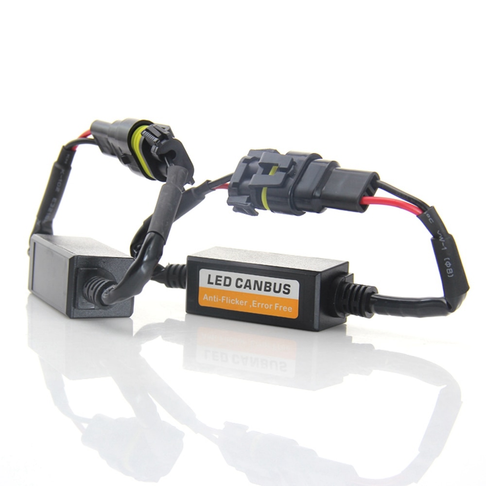 Decodificador led H7 can bus, condensador de cancelación de alarma, cableado de resistencia antiparpadeo, Canbus H4, sin errores H1 H3 9005 9006