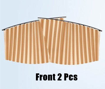 Auto Fenster Sonnenschutz Vorhang Magnet Sporn Einstellbare Auto Vorhang Sommer Sonnenschutz Fenster Bildschirm Tuch Auto Dekor Liefert: khaki Vorderseite 2 Stck