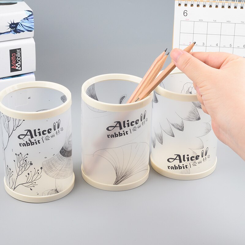 Japanese Stationery 4Pcs/lot Cute DIY Pen Holder Detachable Desk Organizer Student PP Cylindrical Pencil Container