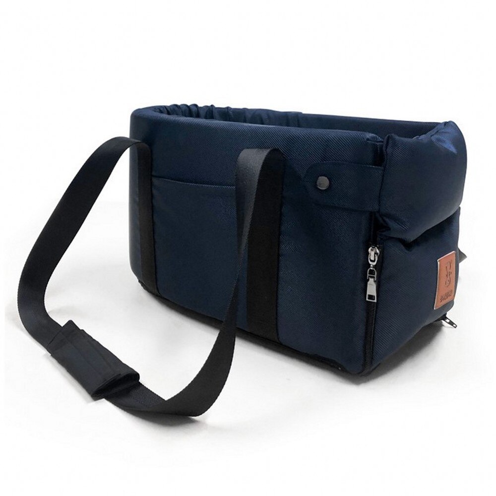 Draagbare Hond Kat Auto Mat Kennel Veiligheid Zetel Auto Centrale Controle Universele Voertuig Armsteun Doos Hond Draagtas Huisdier levert: Dark Blue